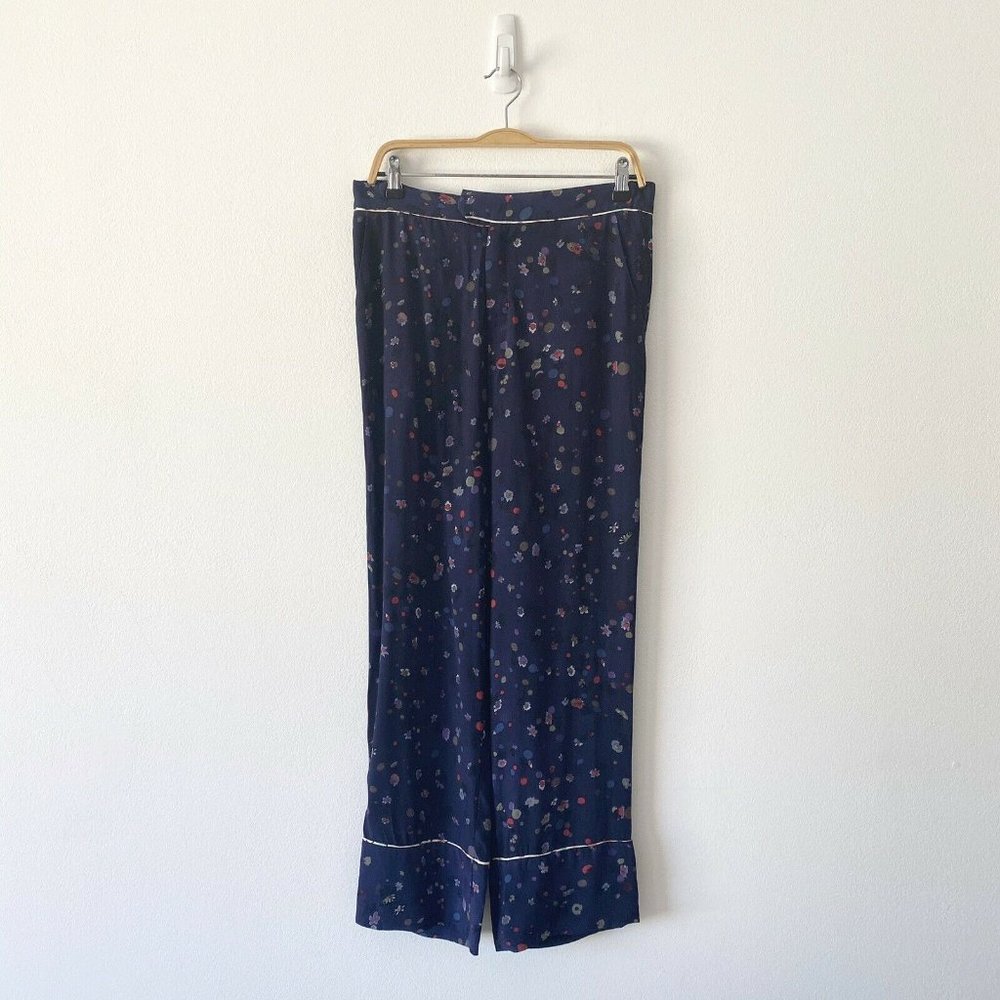 Zara Floral Wide Leg Trouser Size M